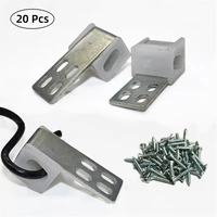 20 pcs of 4 hole furniture sofa spring clips s shaped plastic sleeve insulated universal hook repair tools hardware accessories