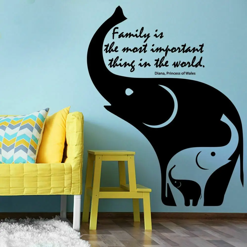 Наклейки на стены с изображением слона из мультфильма Принцесса Диана мотивация