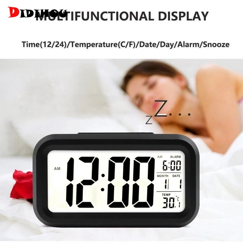 Большой дисплей с календарем для дома офиса путешествий настольные часы повтор