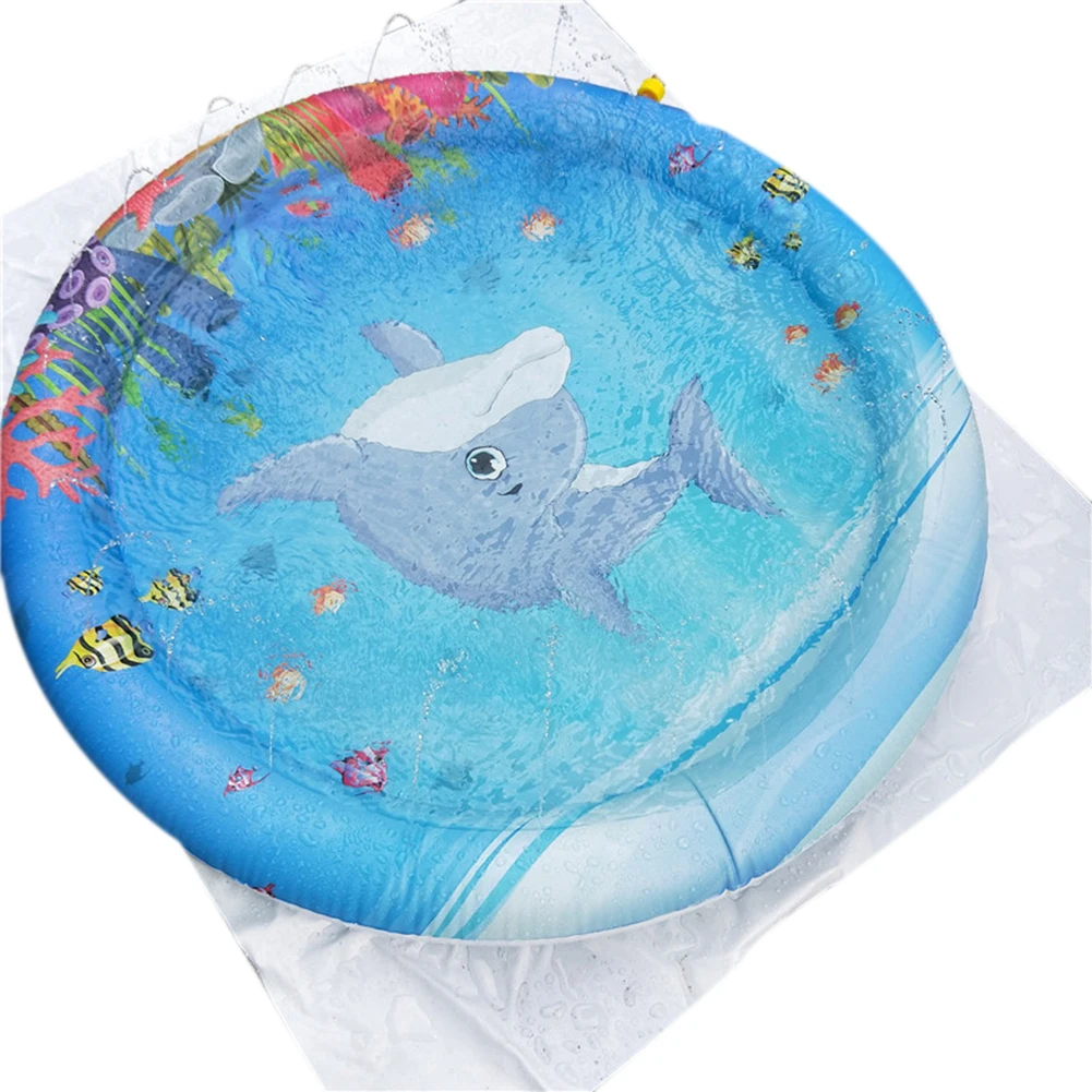 

Swiming Sprinkle Splash Play Mat Water Pool Toys Fun Outdoor Party Summer Splash Pad for Children Toddlers Boys Girls Kids