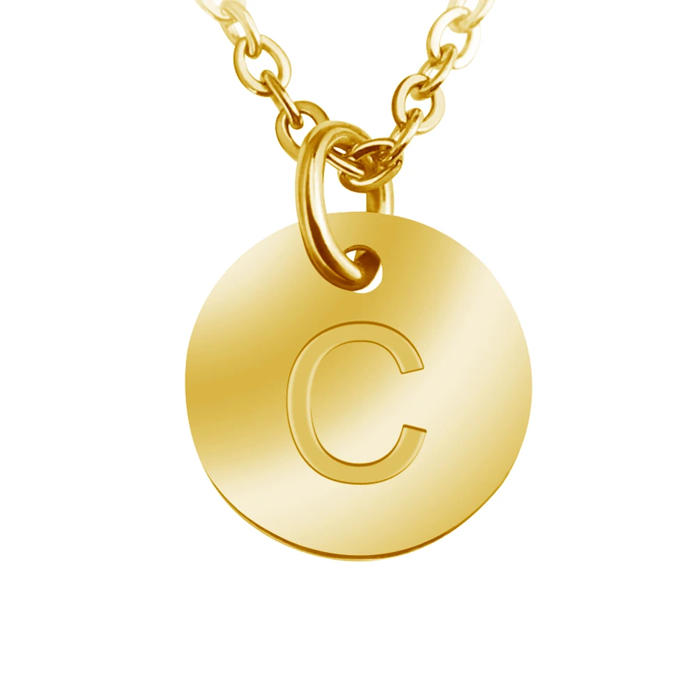 Подвеска MYLONGINGCHARM из розового золота A-Z пробы 12 мм 26 шт. глубокая гравировка