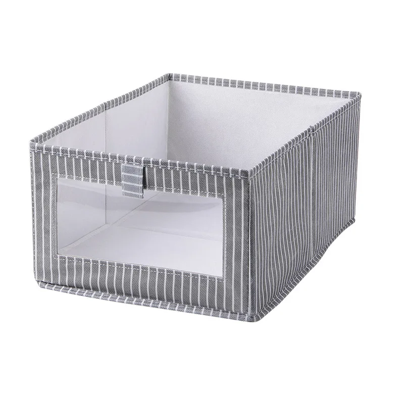 

Size Folding Non-Woven Storage Box For Kids Toys Organizer Wardrobe Finishing Bins Clothing Underwear Shirt S6S11L84