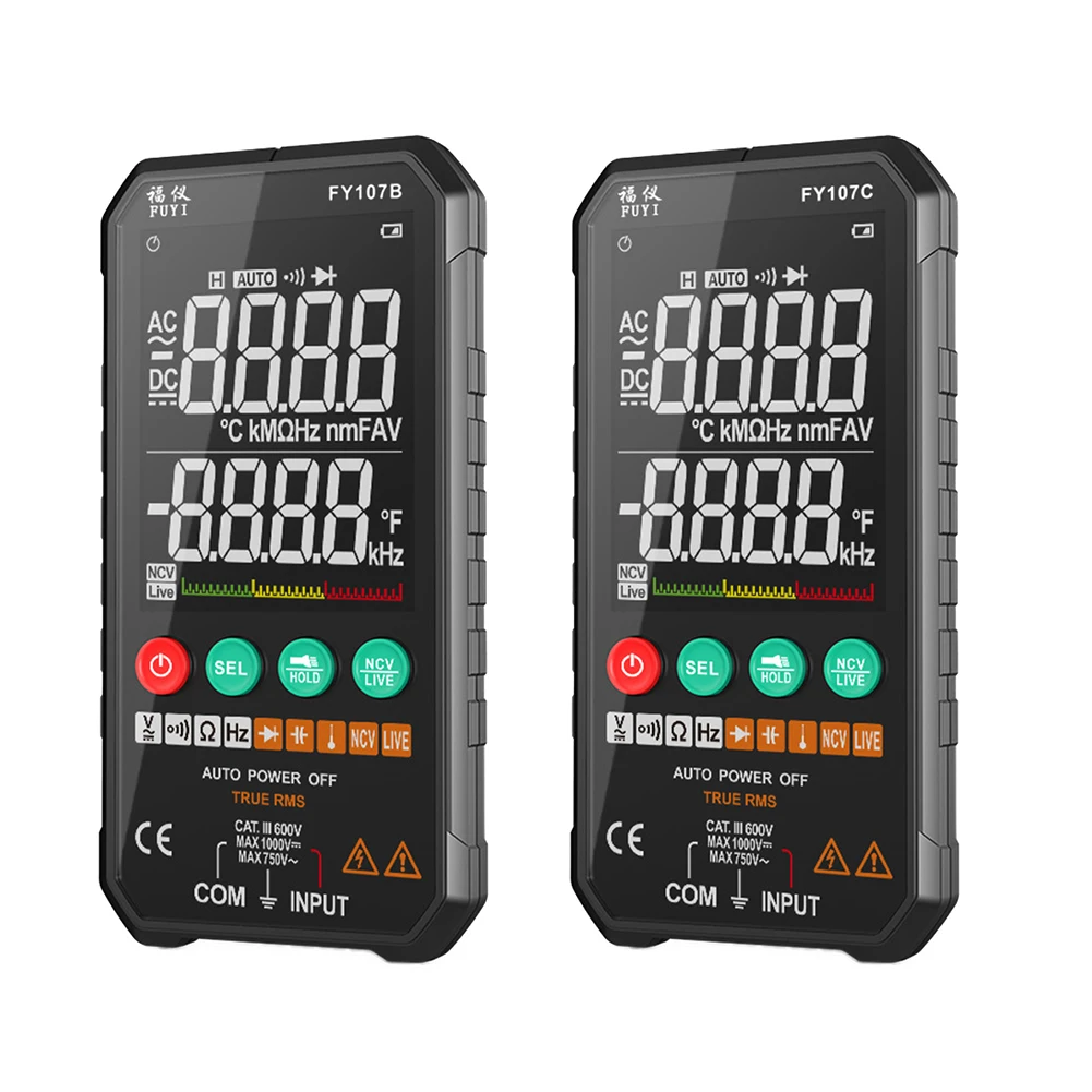 

Mutifunction Intelligent Auto Range Voltmeter AC/DC Ammeter Mini Voltage Multimeter Current Diode Detector Family Factory Tester