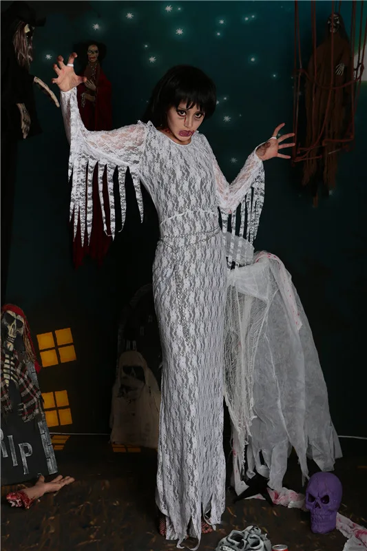 Костюм на Хэллоуин для женщин костюм вампира зомби призрак эльф невеста