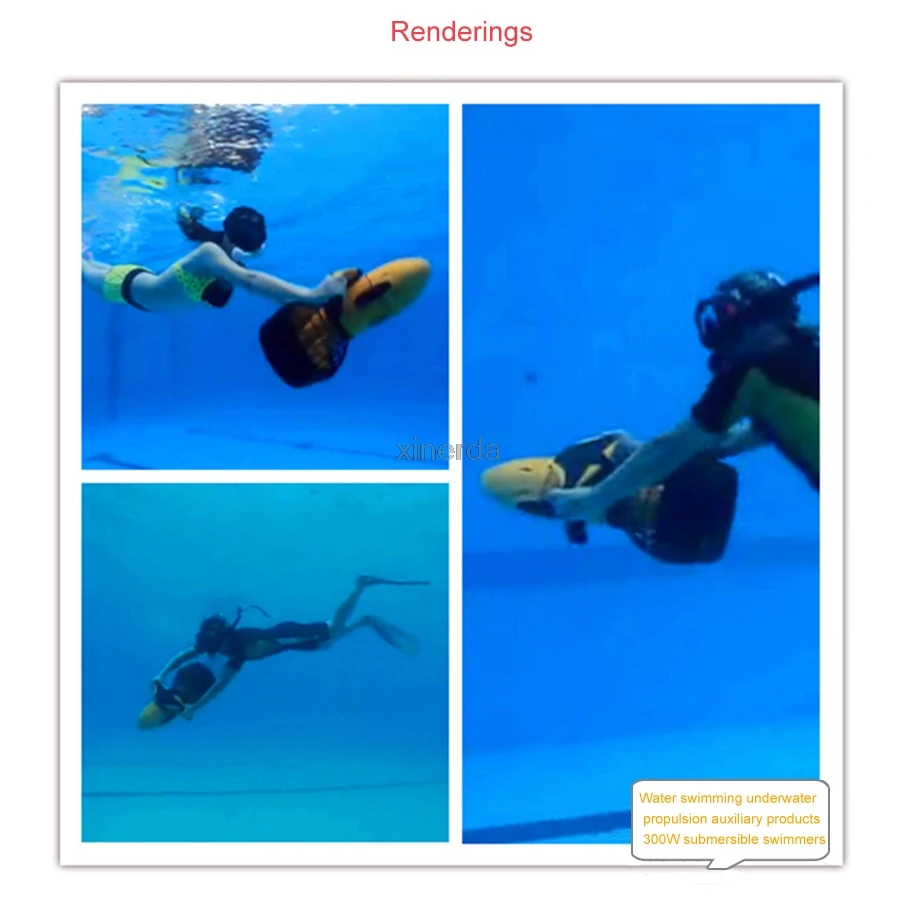 Электрический подводный скутер водный морской двойной скоростной Пропеллер для