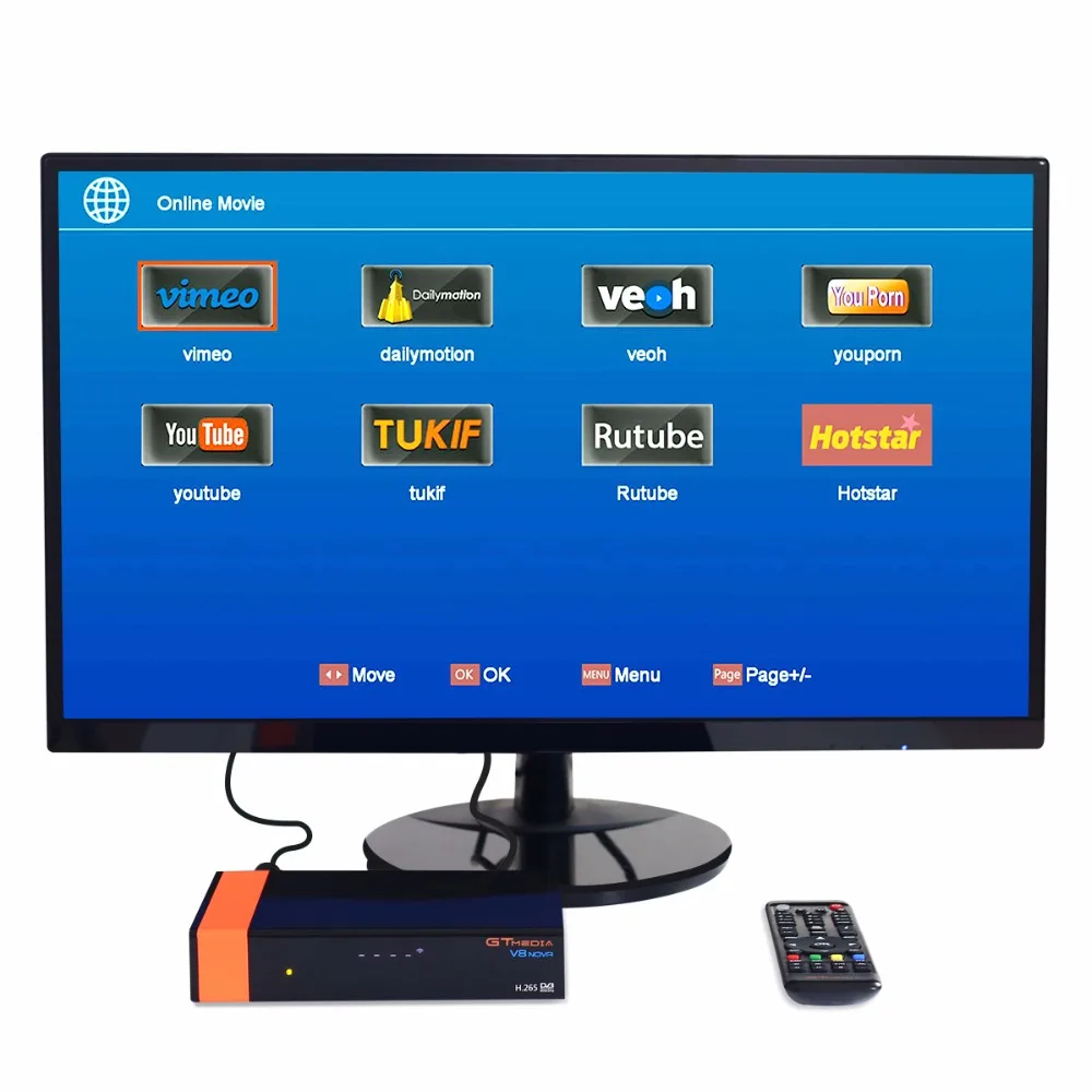 DVB-S2 GT Media V8 NOVA спутниковый декодер GTmedia Full HD h.265 Scart порты ТВ приемник wifi Встроенный