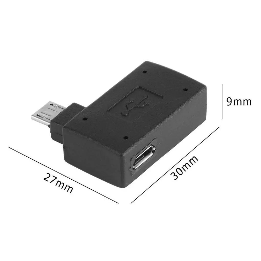 2шт 90 Degreen Android телефон U диск Мышь Клавиатура OTG кабель адаптер USB Женский к Мини