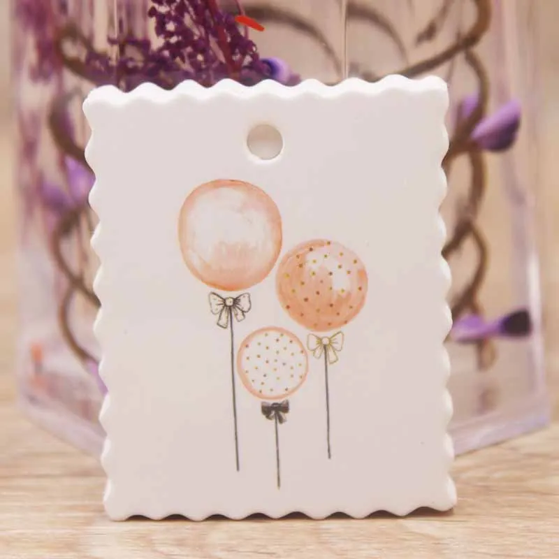 100pcs/50 tag 50 string new arrival valentine day decoration gifts DIy scallop/round wedding favors label cookies/crafts | Украшения и