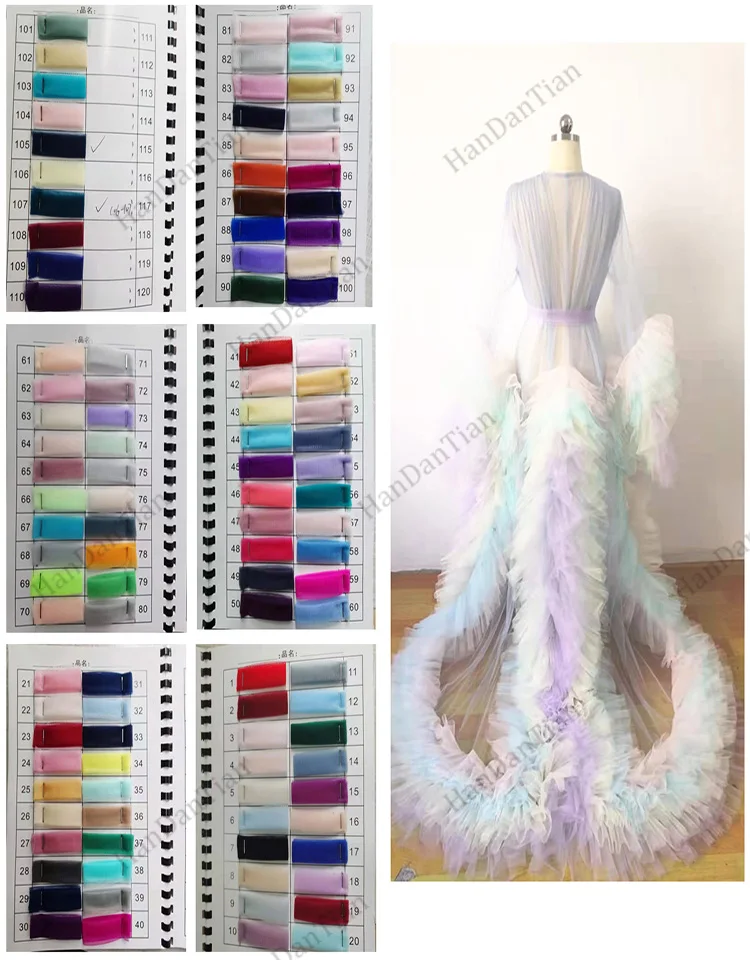 2021 г. женский халат длинный прозрачный пушистый Фотофон|Комплекты халатов и