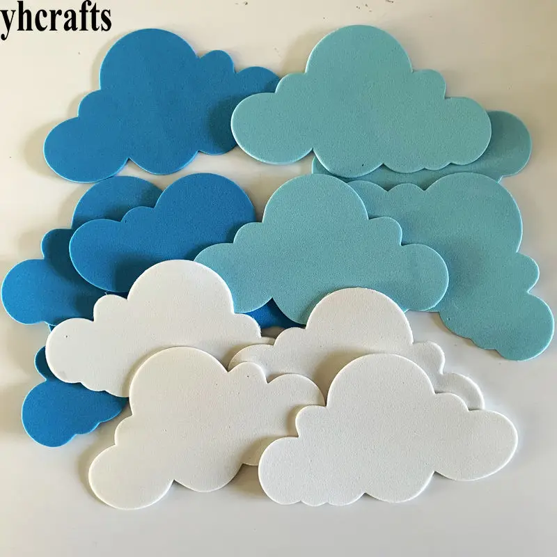 1bag/LOT.Foam cloud without stickers Early learning educational Intelligence diy toys Wall book ornament Kids diy toys OEM