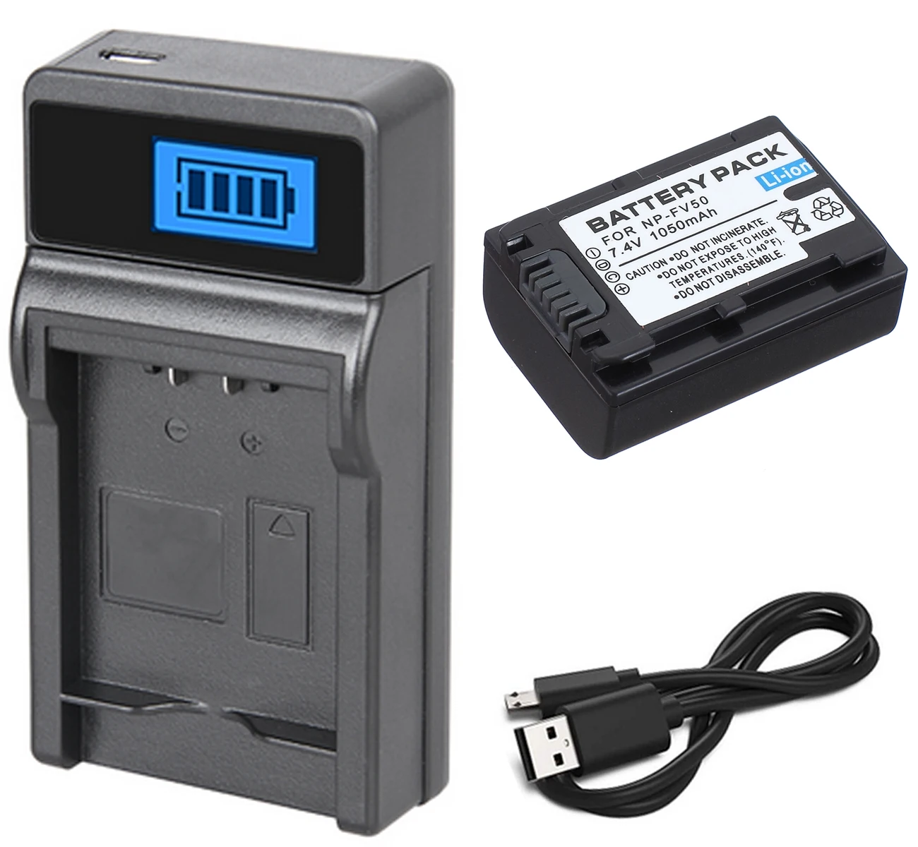 

Battery + Charger for Sony DCR-PJ5E,DCR-PJ6E,HDR-PJ10E,HDR-PJ20E,HDR-PJ30VE,HDR-PJ40VE,HDR-PJ50VE,HDR-PJ660VE Handycam Camcorder