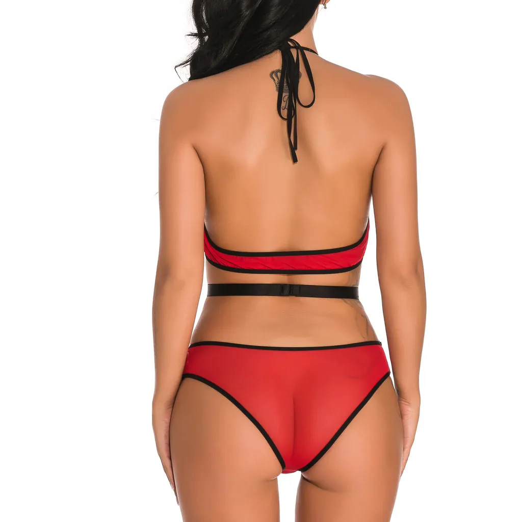 Женское рождественское сексуальное кружево женское бельё-Топик нижнее белье