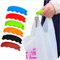 silicone portable vegetable device labor saving shopping bag carry holder with keyhole handle comfortable grip protect hand