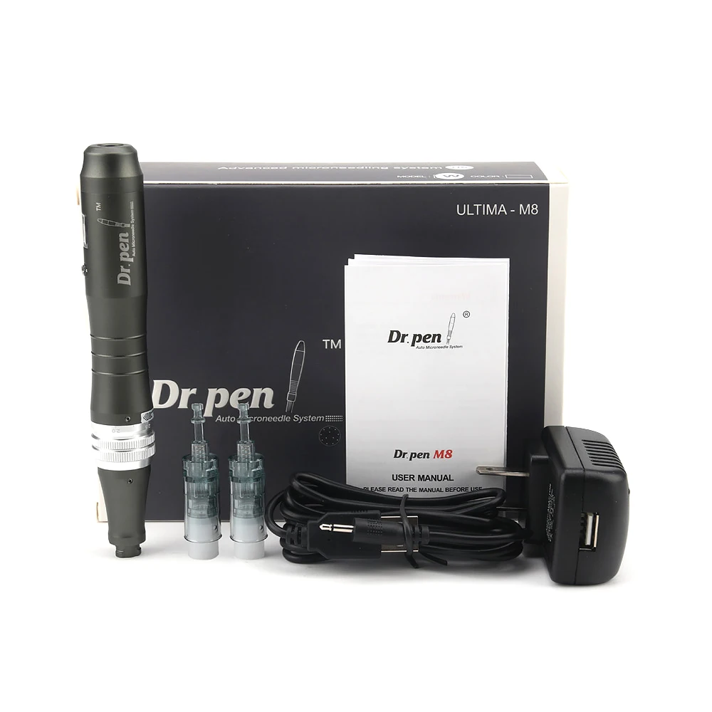 Dr Pen M8 с 5 шт. картриджей Drag Nano беспроводной Дерма ручка уход за кожей комплект