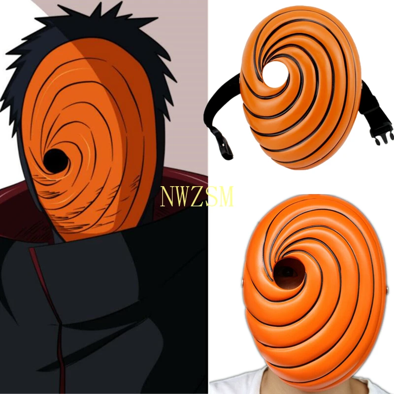 Комплект из колье и кольца аниме kakaxi Uchiha Mask Tobi Obito ниндзя Акацуки Madara маска смолы