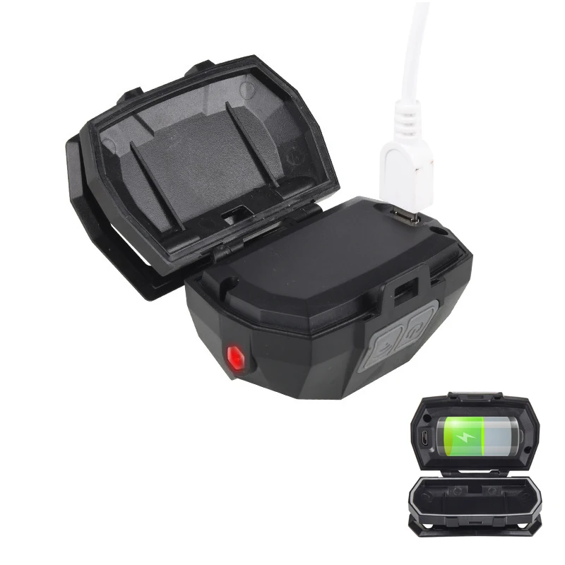 Ультраяркий светодиодный налобный фонарь с датчиком движения мощный