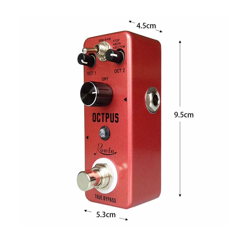 rowin lef 3806 reine octpus gitarre pedal elektrische gitarren digitale oktave pedale 11 verschiedene oktaven modi gitarre effekt pedal free global sh