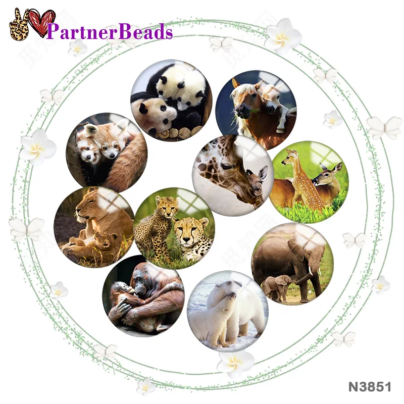 

Металлическая кнопка для самостоятельной печати изображений животных, аксессуары для сумок, шляп, одежды, обуви N3851