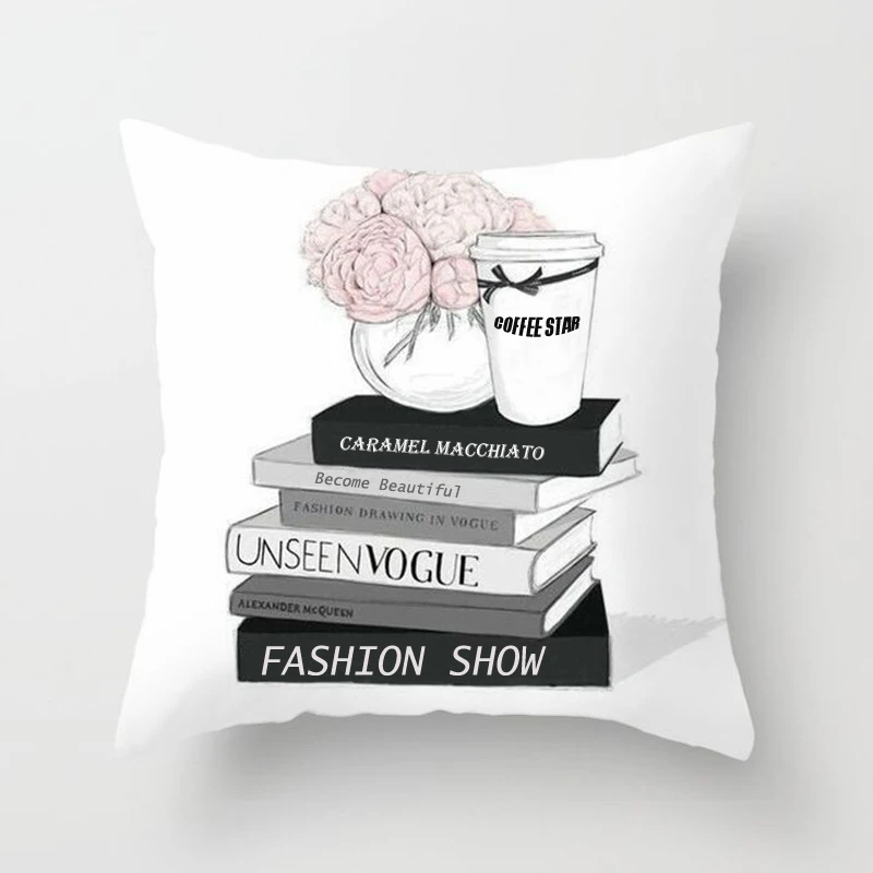 45*45 см подушка для дивана ручная роспись цветы бутылки супер мягкие Подушка Чехол