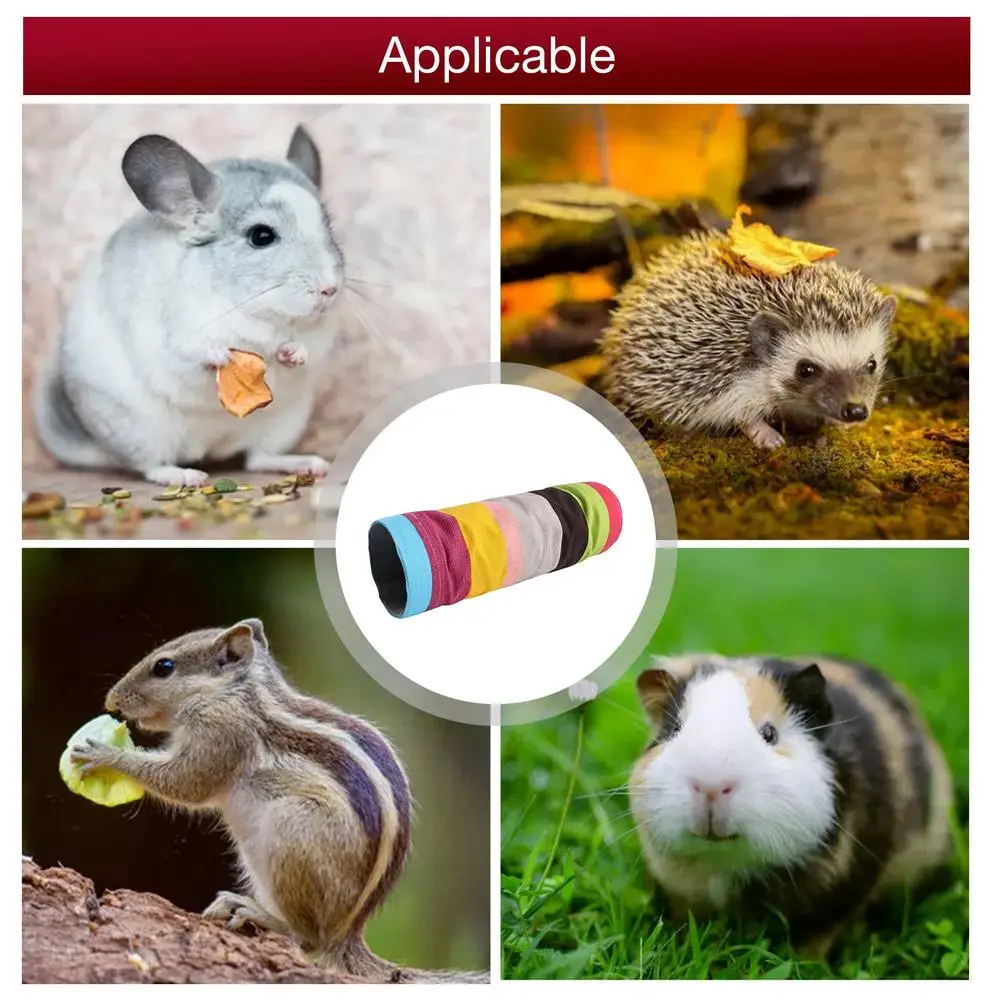 Маленькие игрушки-туннели для домашних животных разноцветные туннели игр