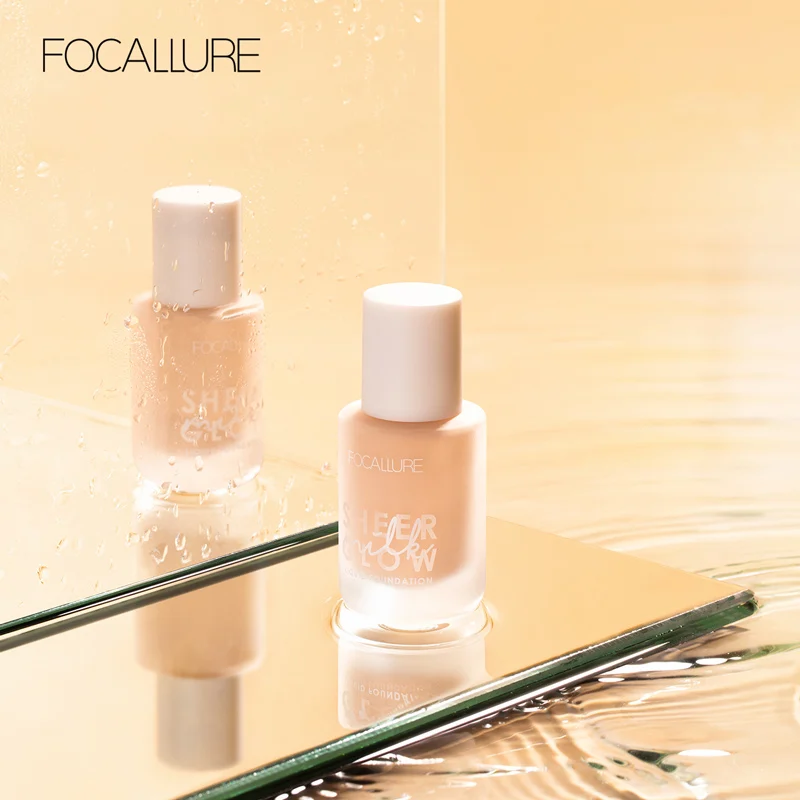 FOCALLURE основа для лица, Жидкая основа, крем, увлажняющий, полное покрытие, консилер, контроль жирности, легко носить, мягкое, натуральное лицо