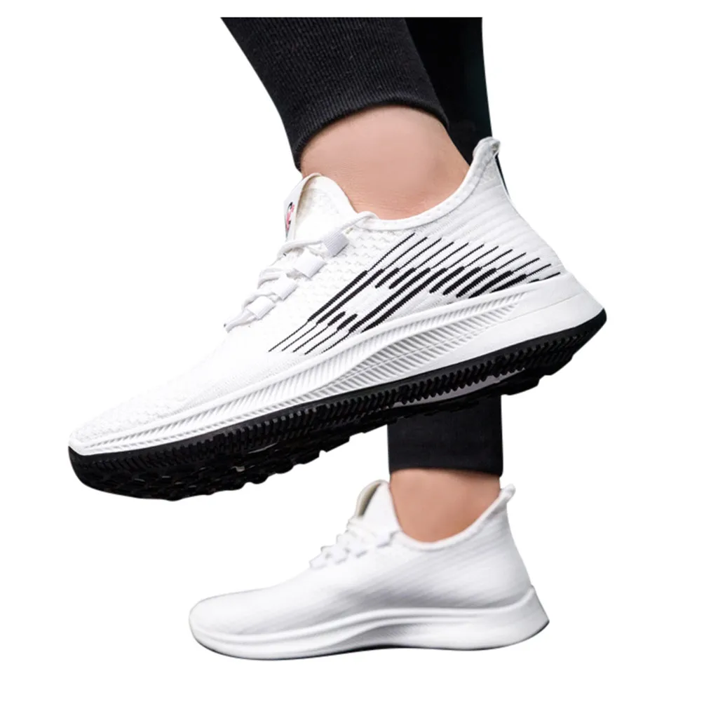 Мужские Модные Повседневные Дышащие Спортивные кроссовки на шнуровке для бега