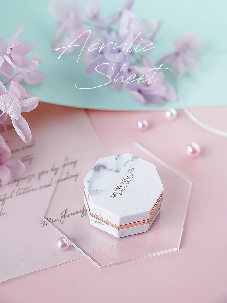 Thickness 3mm Acrylic Transparent Board Photography Studio Accessories For Jewelry Cosmetics Makeup Tools Shooting Photo Props |