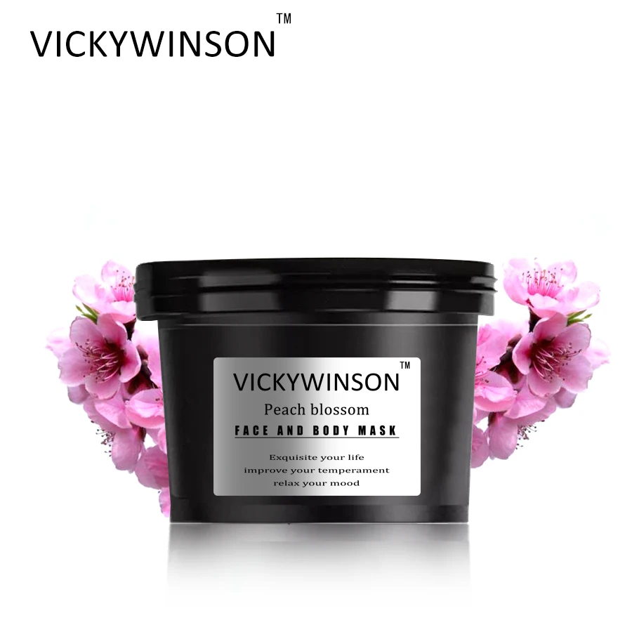 Крем скраб VICKYWINSON с цветами персика 50 г крем для тела лица морской солью