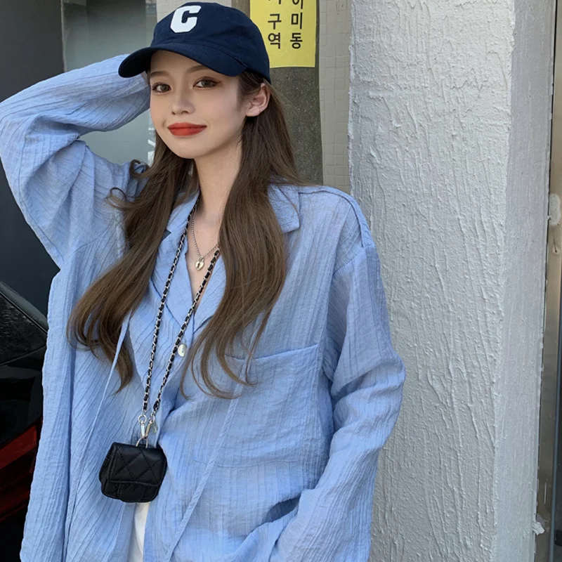 Солнцезащитная рубашка пальто женская дизайнерская весна и осень 2021 Новый Топ с