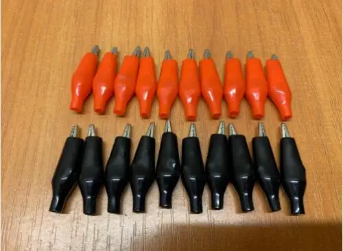 28 мм металлический крокодил G98 Электрический зажим измерительный щуп черный