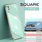 Чехол для Redmi 9A 10X 5G роскошные Твердые силиконовые чехлы с кольцом-держателем Защита объектива камеры квадратный чехол для Xiaomi Redmi 9a сяоми Poco X3 Nfc чехлы