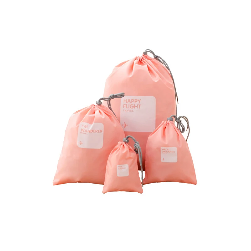 4 шт./компл. аксессуары для путешествий органайзер сумка хранения с завязкой