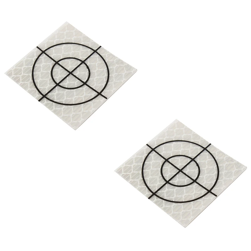 100Pcs Prism Measurement Reflector Sheet Reflective Tape Target Total Station Tunnel Survey 40X40Mm | Инструменты