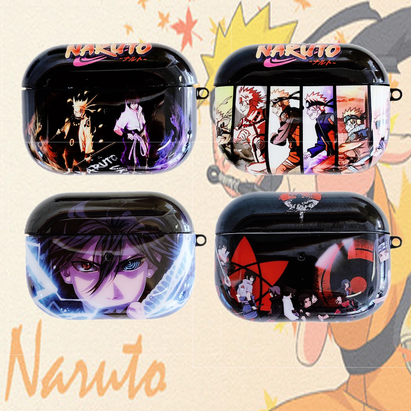Чехол для наушников Airpods Pro силиконовый чехол Naruto Sasuke мягкий аниме Apple Air Pods