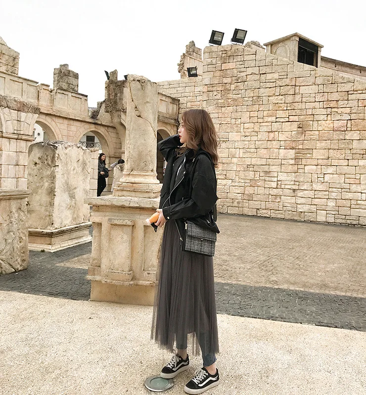 

Fashion Oversized Coat Women Faux Leather Jacket Spring Autumn Loose Biker Motorcycle Jackets Female Punk Streetwear