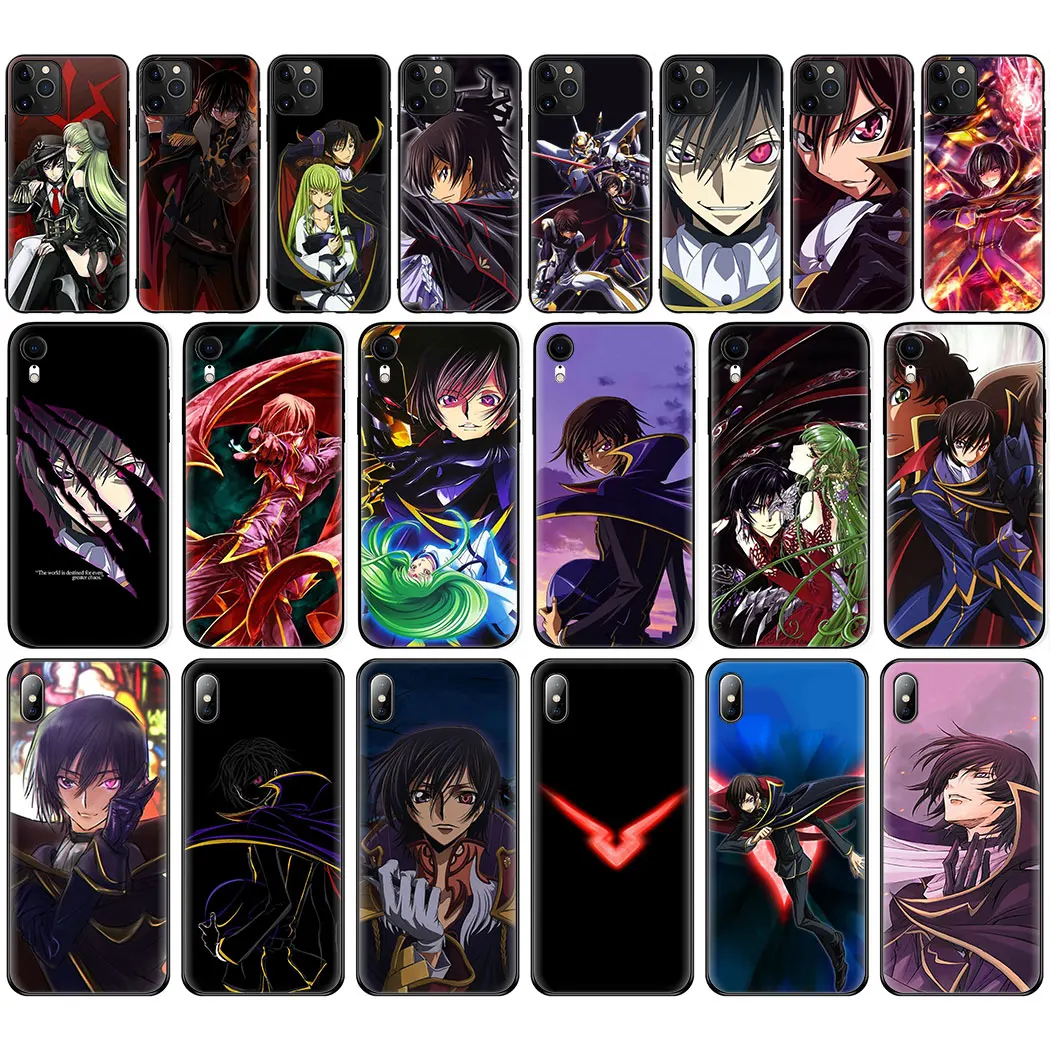 Мягкий силиконовый чехол с кодом Geass Lelouch для iPhone 11 Pro Max 5 5S 6S 6 7 8 Plus X XR XS