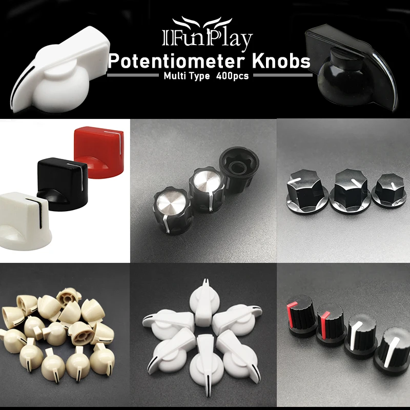 400 шт. Высокое качество ABS ручки для электрической гитары Гитара Потенциометр
