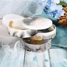 Полимерная силиконовая форма вращающаяся коробка для хранения ювелирных изделий форма для DIY эпоксидная УФ-защита круглый органайзер для макияжа формы для литья из смолы инструменты для ювелирных изделий