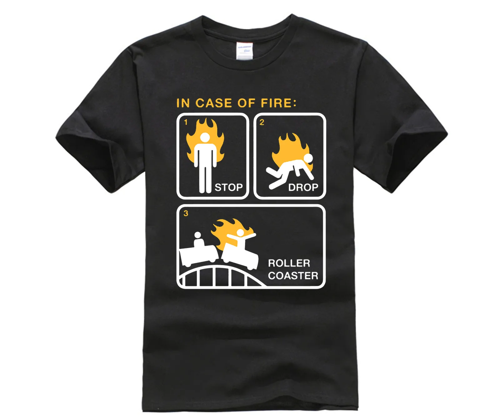 

Newest 2020 Fashion printing T Shirt Stop Drop Roller Coaster Fashion summer T-Shirt