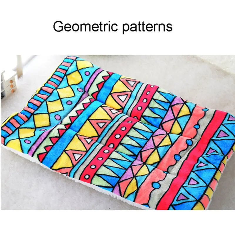 Зимняя мягкая фланелевая хлопковая подстилка подушка для питомца собаки кошки