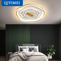 modern led ceiling lights whiteblack indoor lamp for bedroom living children room aluminum acrylic lustre lighting input90 260v
