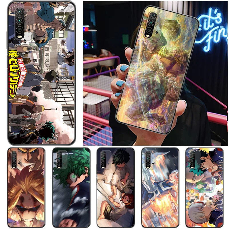 

My Hero Academia Tomura Boku Bakugou Katsuki Todoroki Shouto Dabi Shigaraki Phone Case For Xiaomi Redmi 9 9T 9A 9C Soft TPU