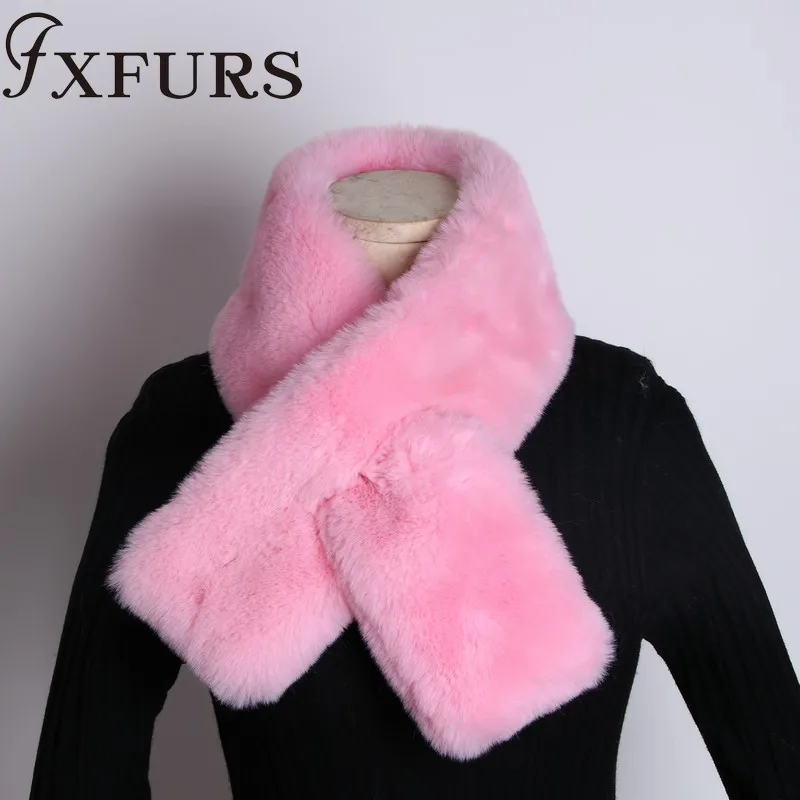 FXFURS 2020 высококачественный шарф из искусственного меха женская мода Стильные