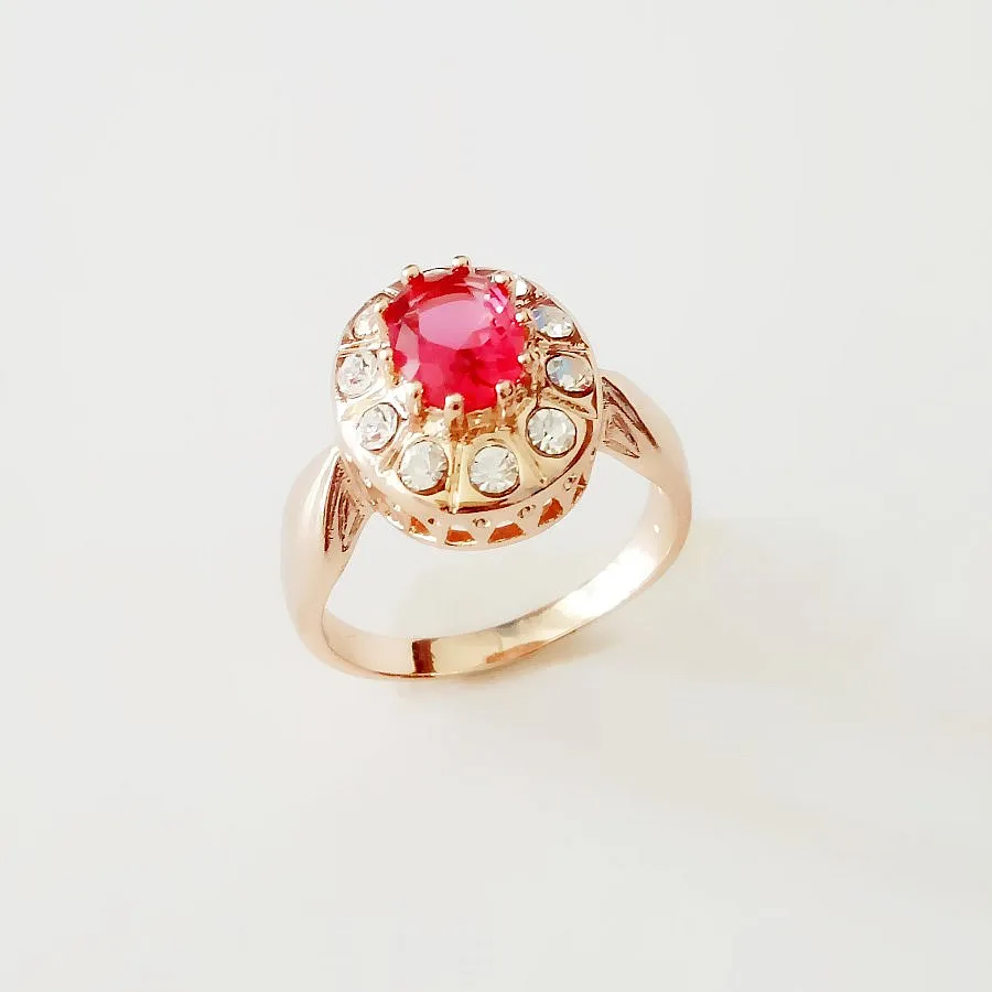 Роскошные фирменные кольца для женщин золотые 585 женские милые круглые