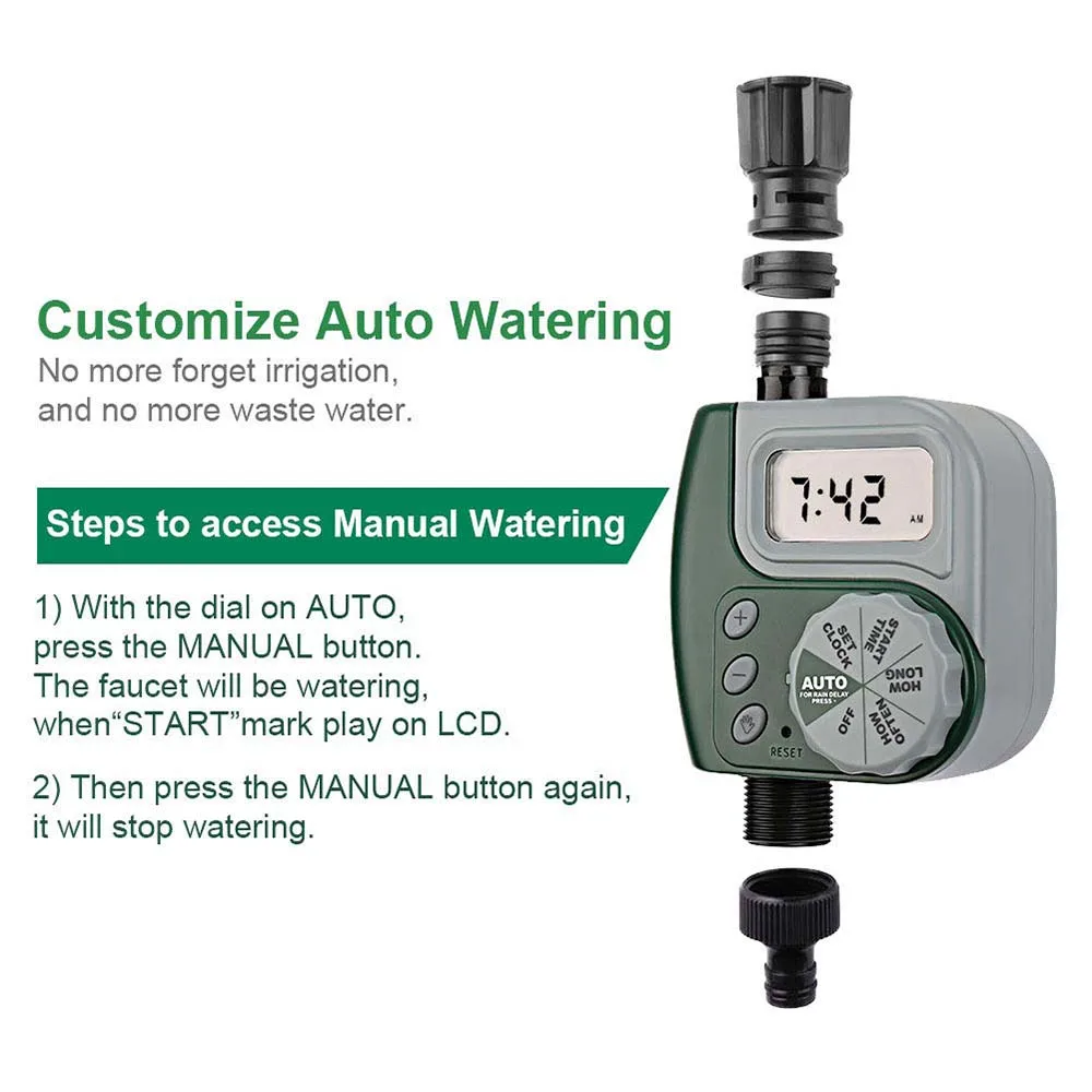 Садовая система капельного орошения сделай сам 25 м автоматический таймер полива