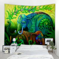 elephant trunk god decoration tapestry cartoon elephant art decoration tapestry mandala tapestry bohemian hippie wall tapestry