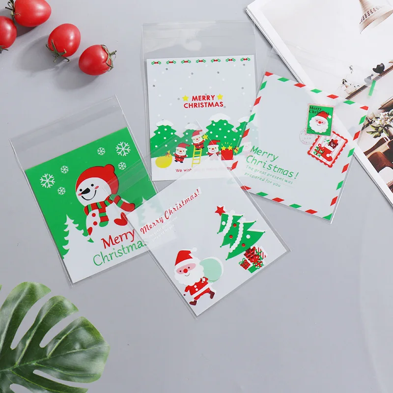 Розовая Рождественская упаковочная сумка для выпечки печенья торта