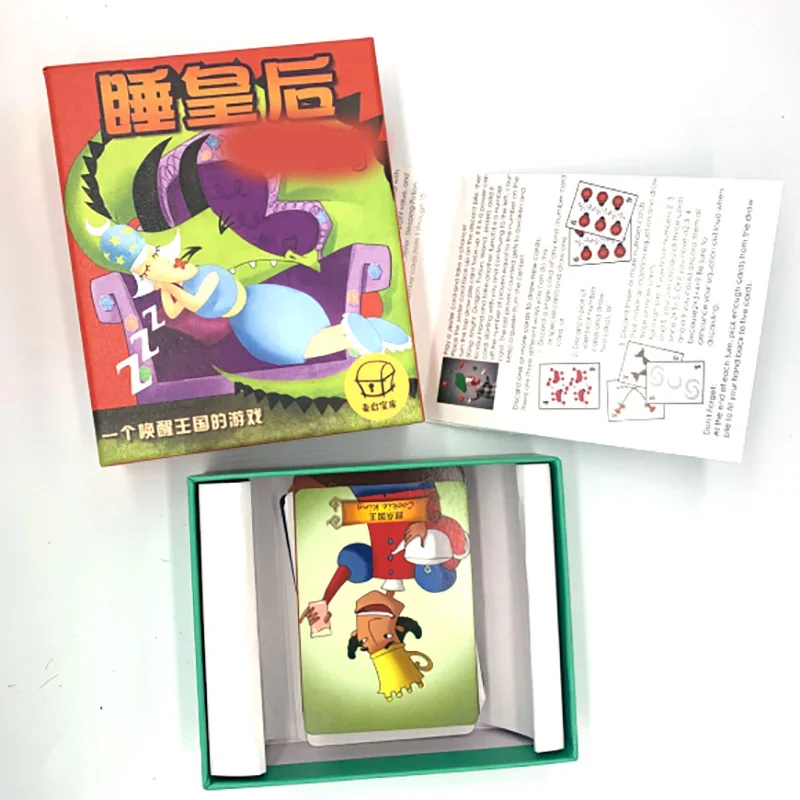 Настольная игра Спящая королева английская карточка Детская образовательная