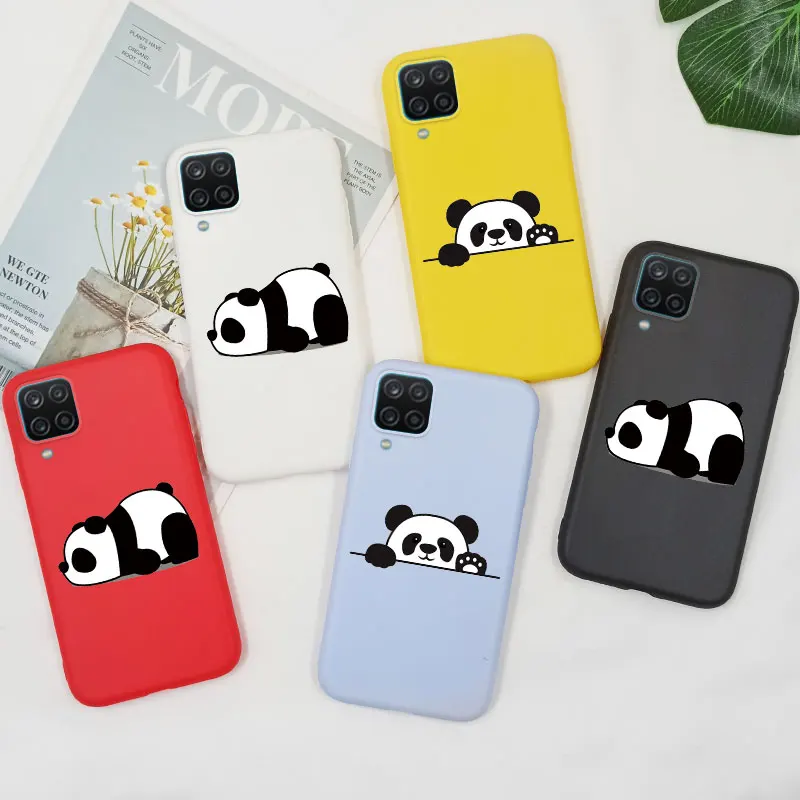 Чехол с рисунком панды для Samsung Galaxy A12 A32 5G A52S A52 A72 A21S A11 M11 M30S M31S M31 M21 M12