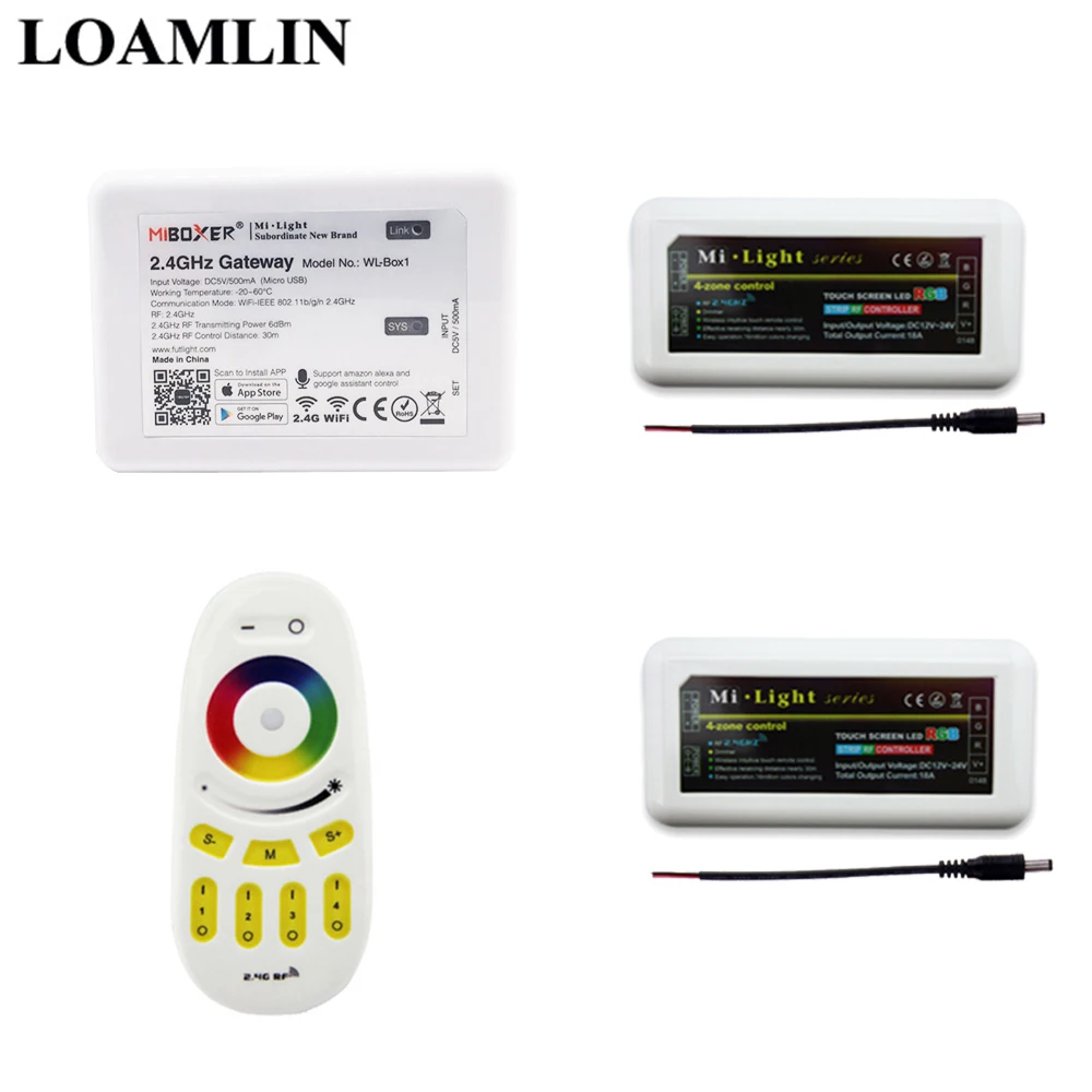 Светодиодный контроллер Mi light RGBW Пульт дистанционного управления 2 4G